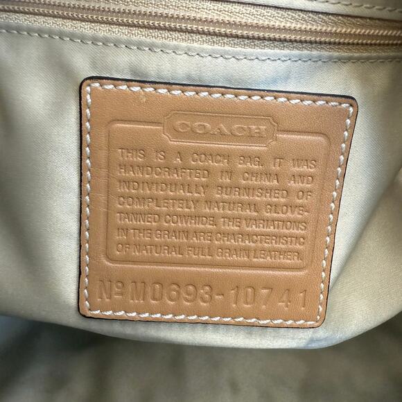 Vintage Coach y2k 10741 Two-Tone Ergo Hobo Bag One Shoulder Bag - Picture 11 of 14